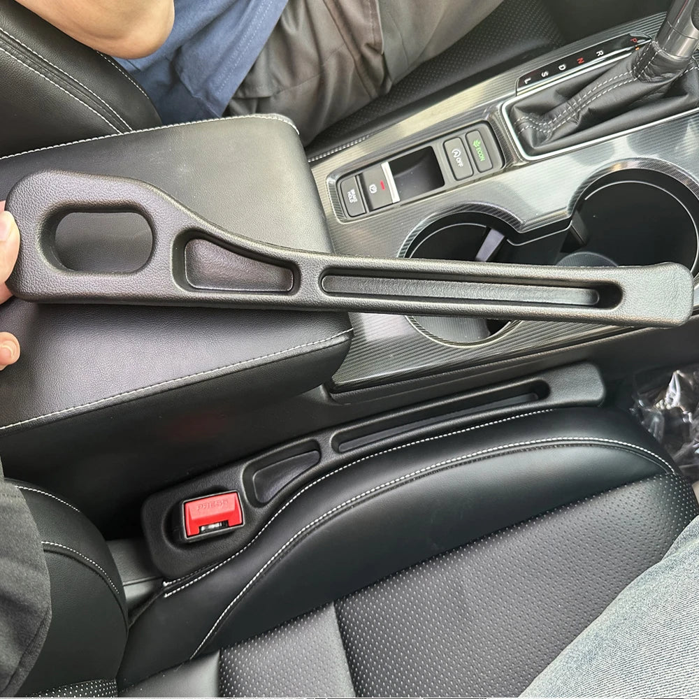 2PCS Car Seat Gap Filler Organizer – Crevice Storage Box for Keys, Coins & Small Items”