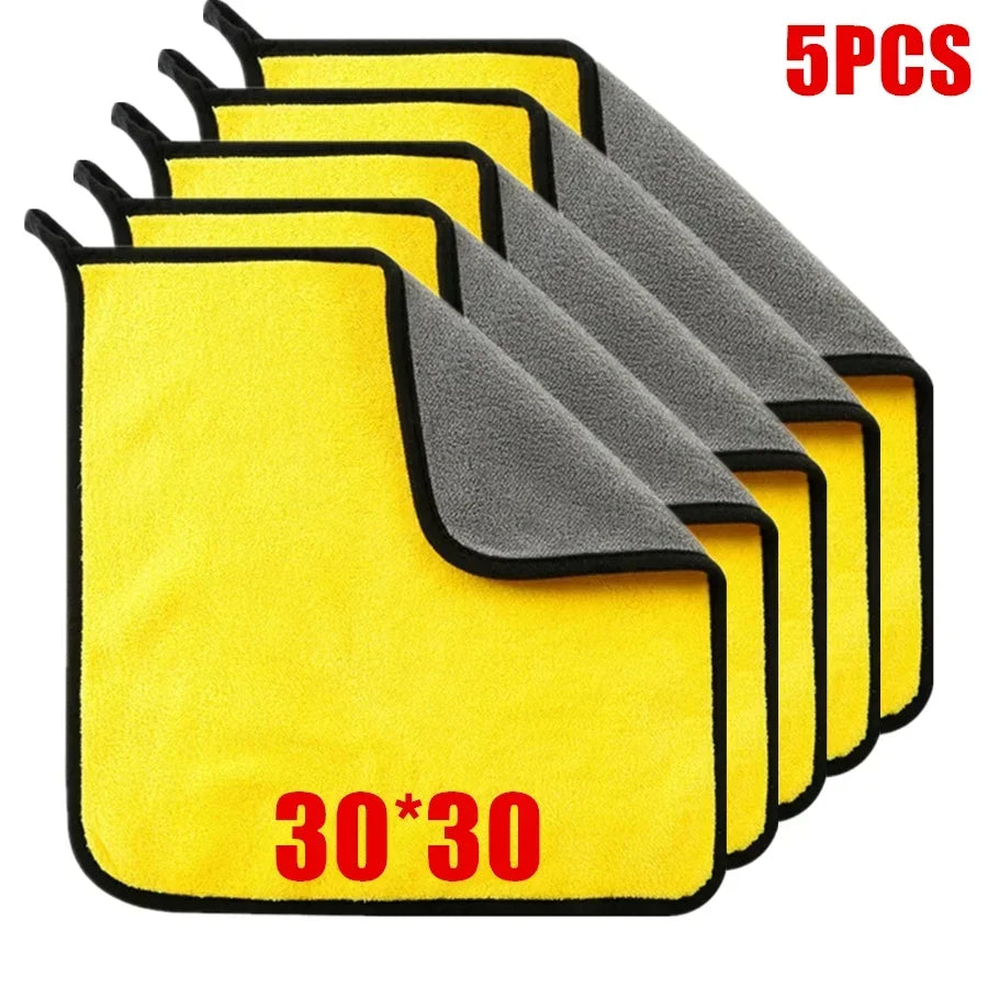 Car Cleaning Microfiber Towels – Lint-Free, Reusable (1/2/6 Pack)