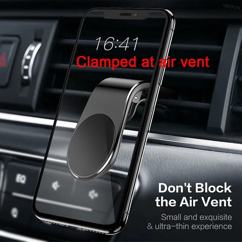 Magnetic Car Phone Holder – 360° Air Vent Mount for Smartphones, Strong Grip & Hands-Free Driving”