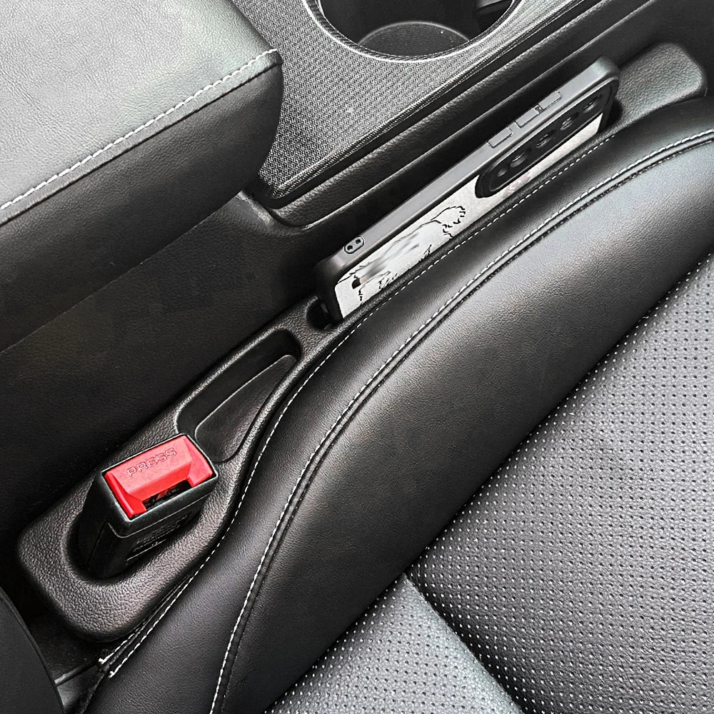 2PCS Car Seat Gap Filler Organizer – Crevice Storage Box for Keys, Coins & Small Items”