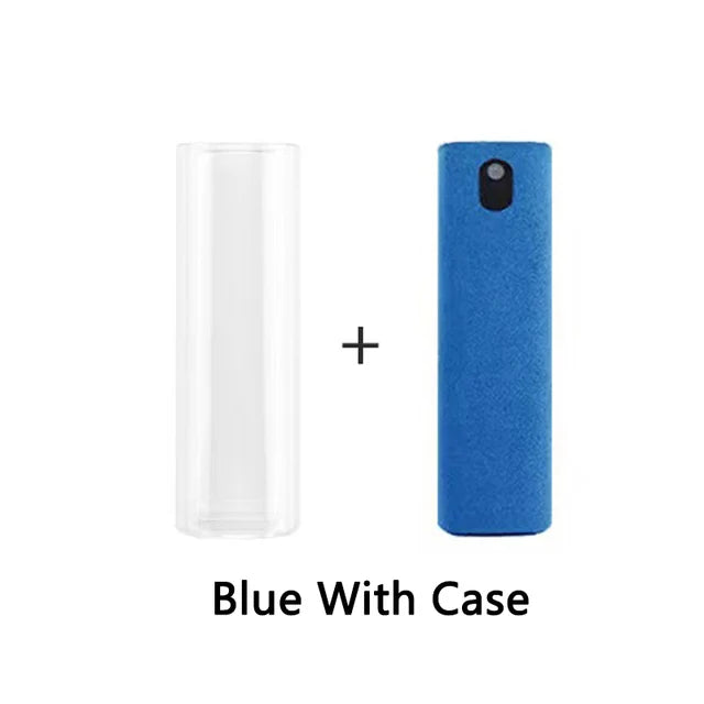 2-in-1 Screen Cleaner Spray with Microfiber Wipe – Portable Phone, Tablet & Laptop Cleaning Kit”