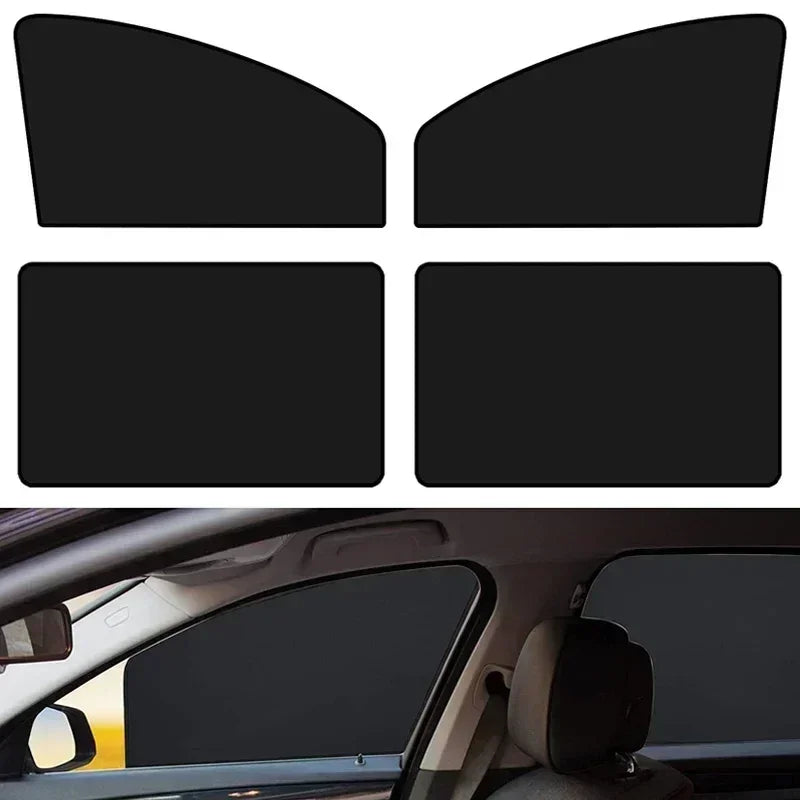 4PCS Car Magnetic Sunshade – Universal Window Shade Set for UV Protection, Heat Reduction & Privacy”