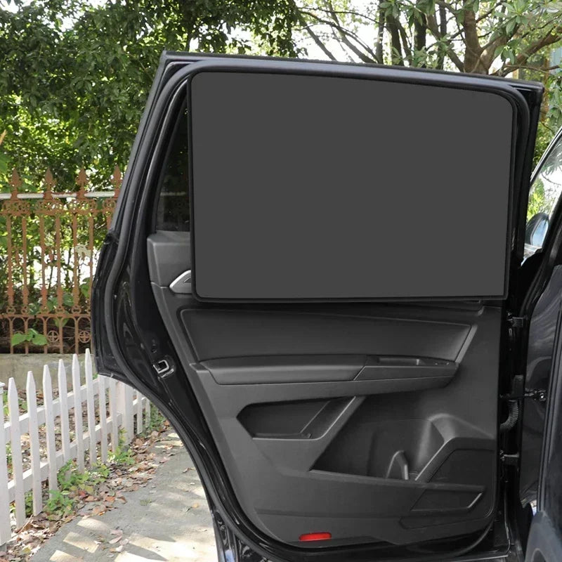 4PCS Car Magnetic Sunshade – Universal Window Shade Set for UV Protection, Heat Reduction & Privacy”