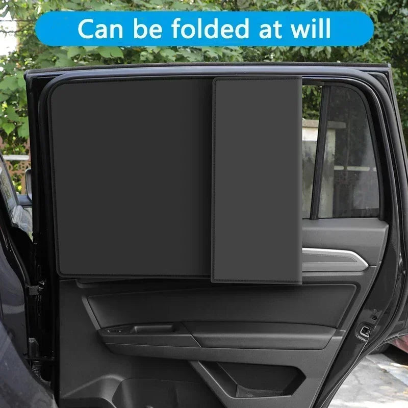 4PCS Car Magnetic Sunshade – Universal Window Shade Set for UV Protection, Heat Reduction & Privacy”