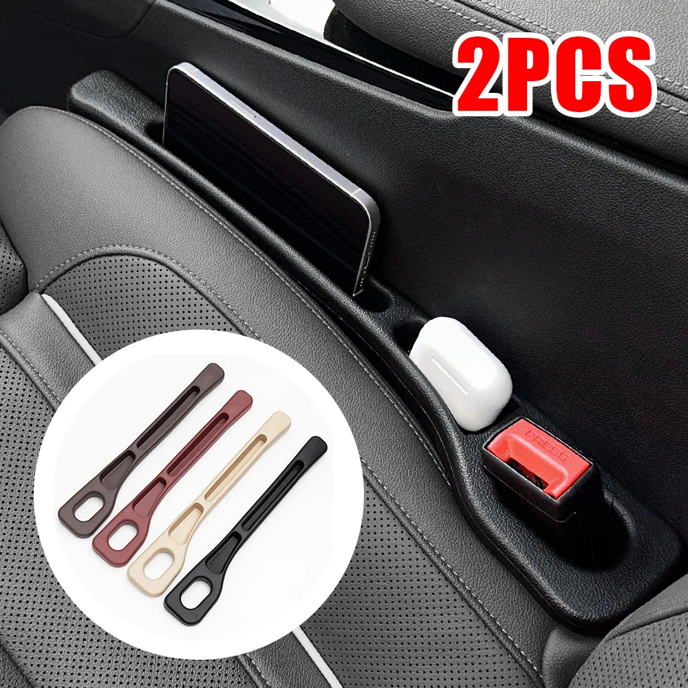 2PCS Car Seat Gap Filler Organizer – Crevice Storage Box for Keys, Coins & Small Items”