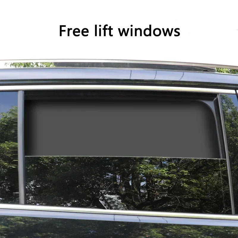 4PCS Car Magnetic Sunshade – Universal Window Shade Set for UV Protection, Heat Reduction & Privacy”
