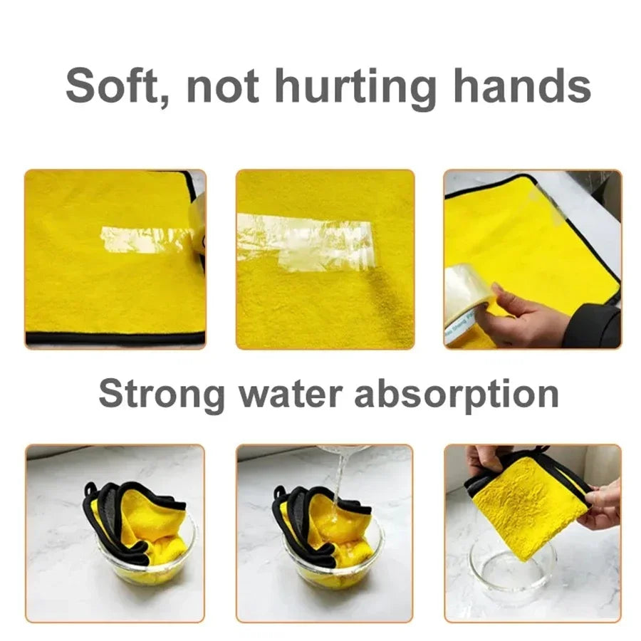 Car Cleaning Microfiber Towels – Lint-Free, Reusable (1/2/6 Pack)