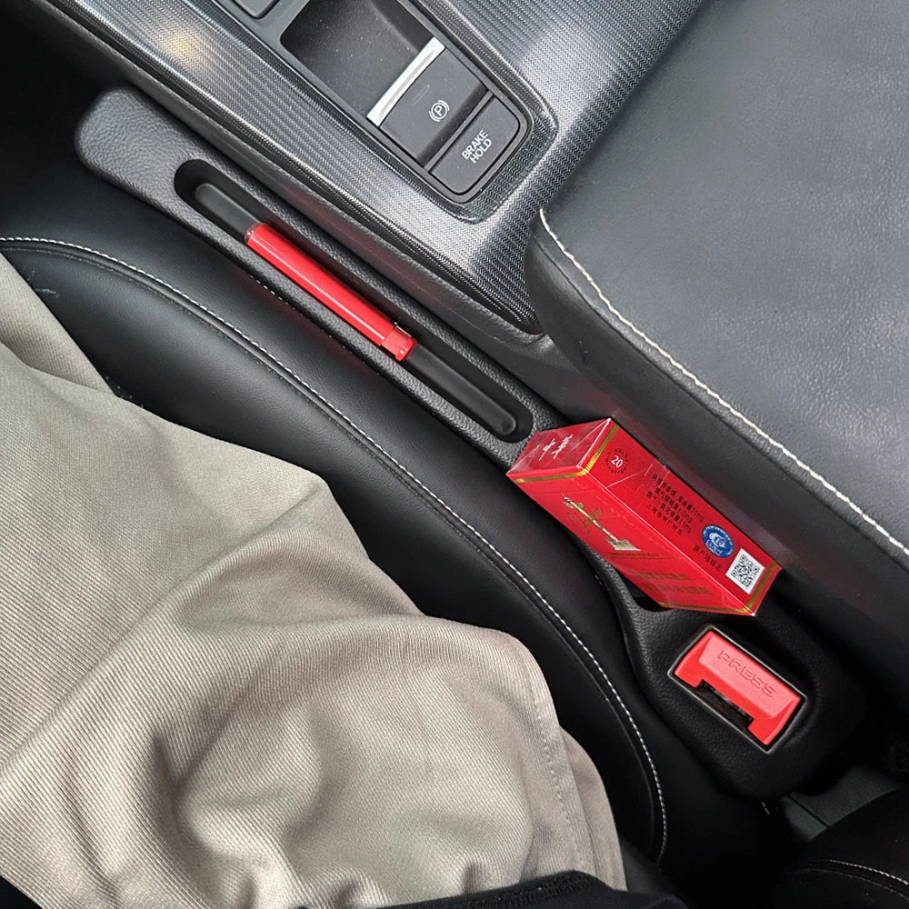 2PCS Car Seat Gap Filler Organizer – Crevice Storage Box for Keys, Coins & Small Items”