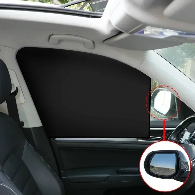 4PCS Car Magnetic Sunshade – Universal Window Shade Set for UV Protection, Heat Reduction & Privacy”