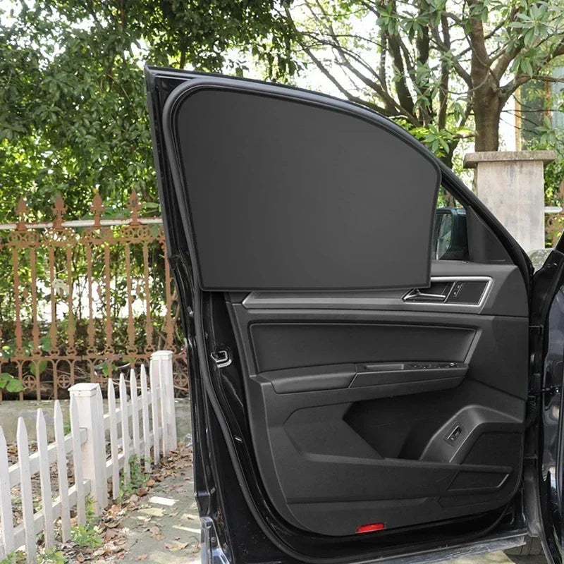 4PCS Car Magnetic Sunshade – Universal Window Shade Set for UV Protection, Heat Reduction & Privacy”