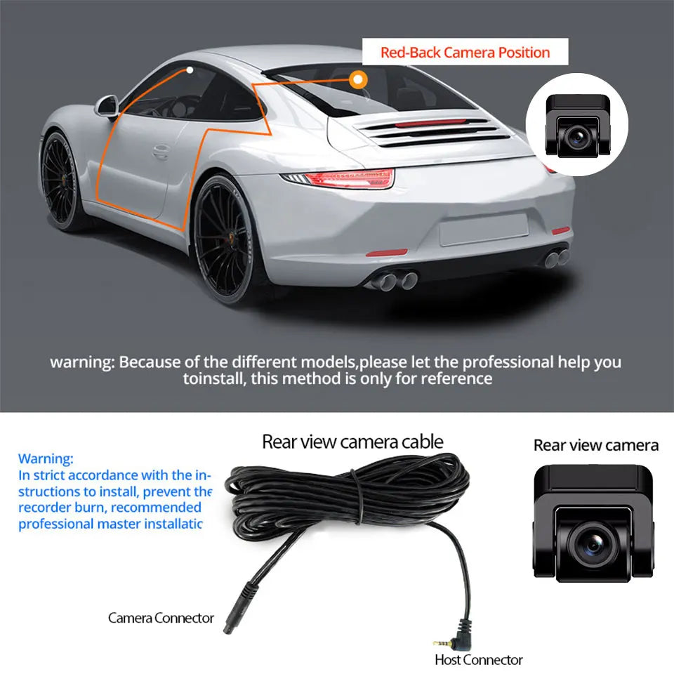 Protect Your Car with 4K UHD Smart Dash Cam – Night Vision, GPS, WiFi, G-Sensor, Parking Mode + SD Card Bundle