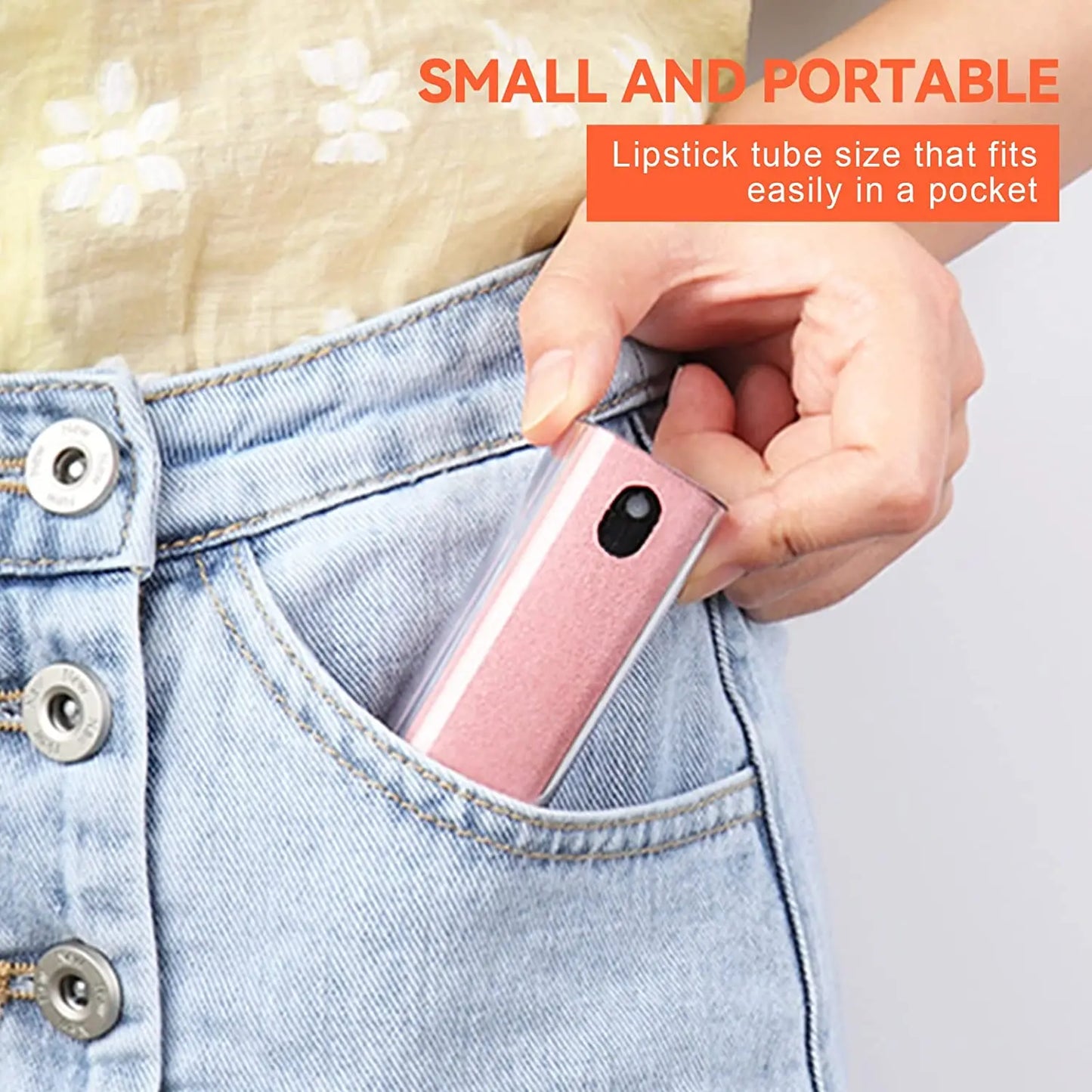 2-in-1 Screen Cleaner Spray with Microfiber Wipe – Portable Phone, Tablet & Laptop Cleaning Kit”