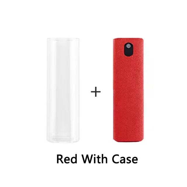 2-in-1 Screen Cleaner Spray with Microfiber Wipe – Portable Phone, Tablet & Laptop Cleaning Kit”
